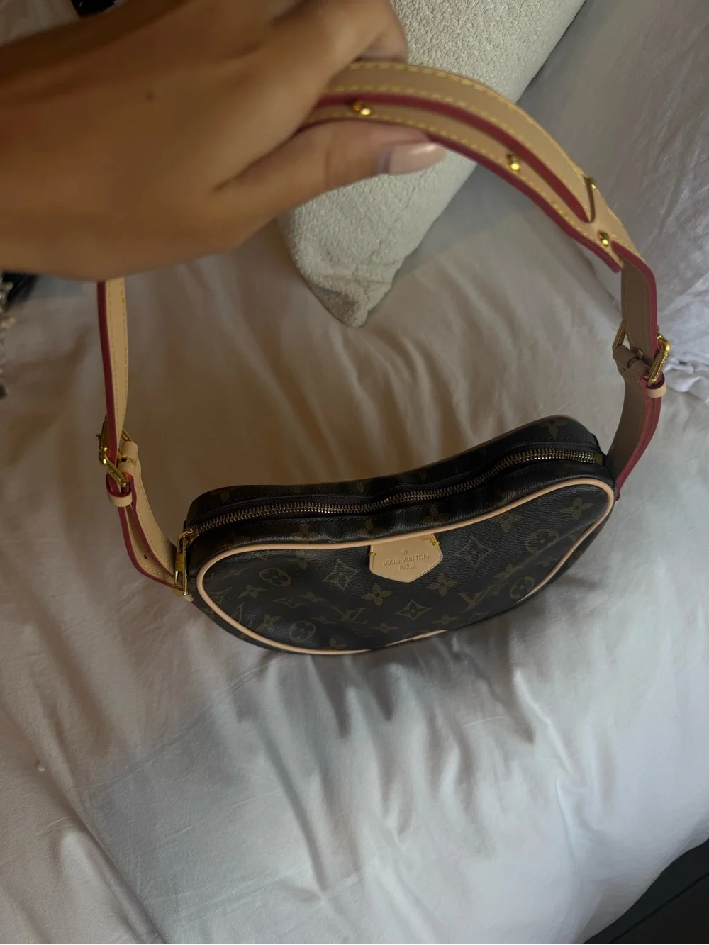 Louis Vuitton Crossiant PM Bag in Brown & Tan